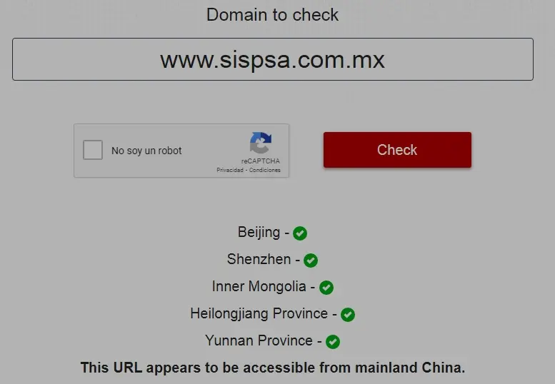Empresa aprobada por el firewall de China