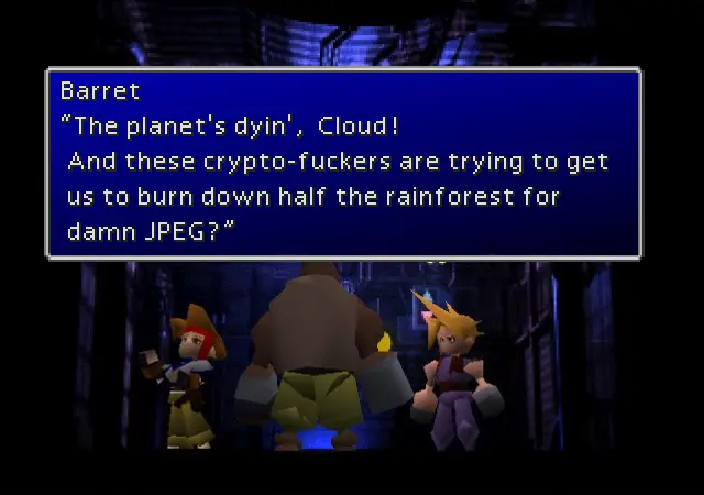 FFVII Planet is Dying Meme