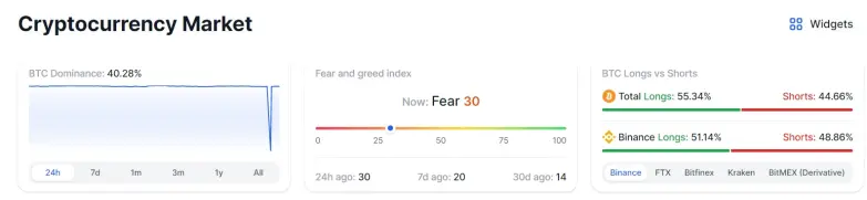 Crypto Market Overview - DropsTab