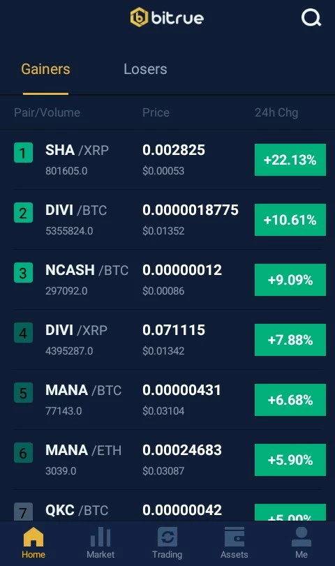 Top Gainers
