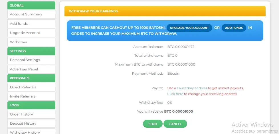 withdraw