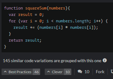 A variation of my solution