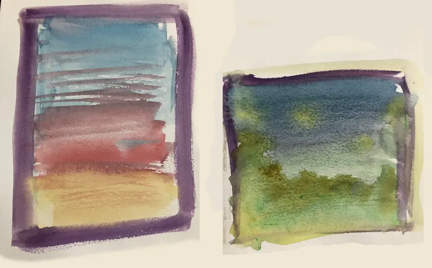 Two Paintings, one for EOS and one for WAX