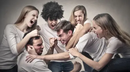 fighting among humanity