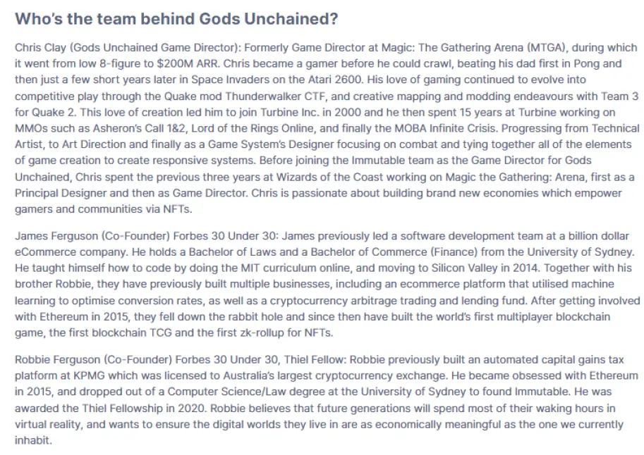 Gods Unchained