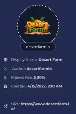 Desert Farm Game info.