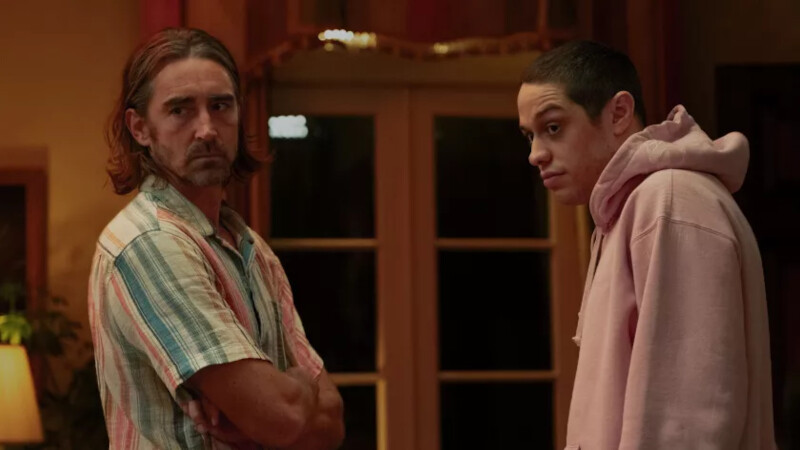 Lee Pace and Pete Davidson in Bodies Bodies Bodies movie