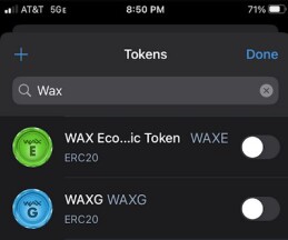 screenshot of trust wallet
