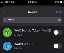 screenshot of trust wallet