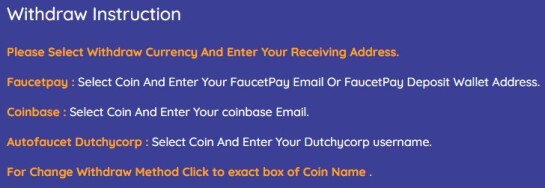 Withdraw Instructions