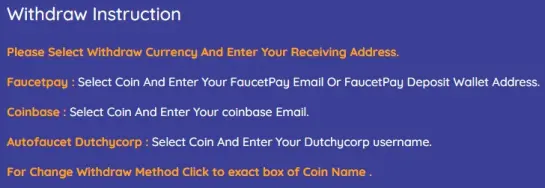Withdraw Instructions