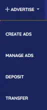 Advertise menu