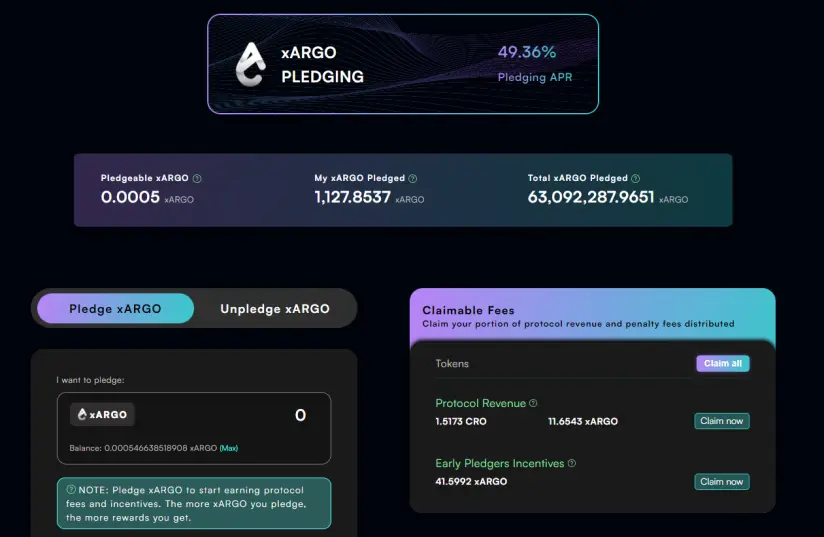 Staking Argo