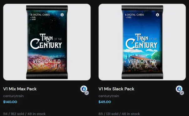 Image of game packs and prices as of 9/22
