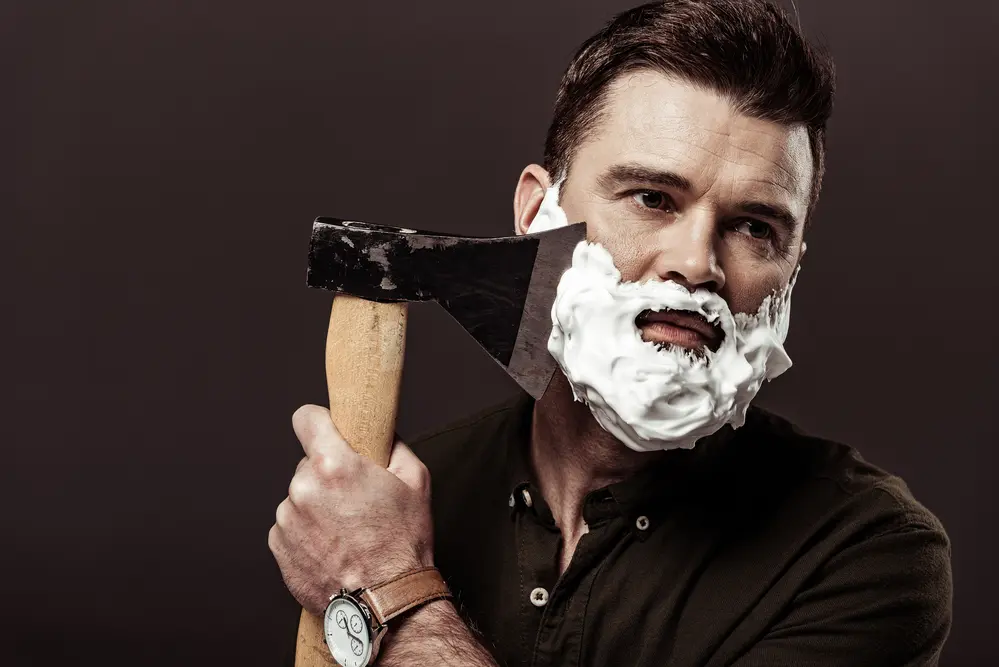Actual Image of Me Shaving