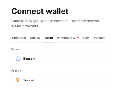 Select Tezos