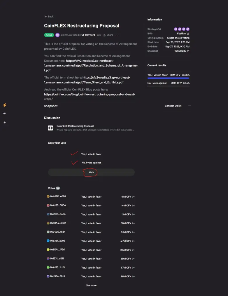 Snapshot Voting
