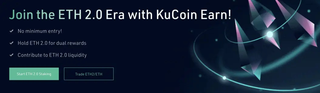 Ethereum 2.0 staking on Kucoin exchange