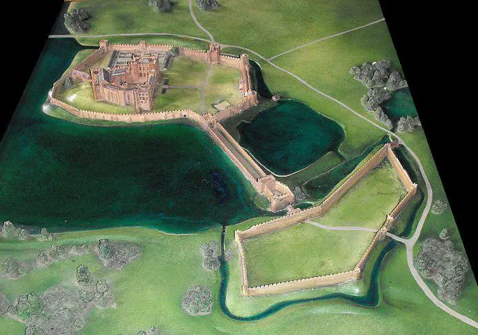 Kenilworth Castle - Water defences around the castle