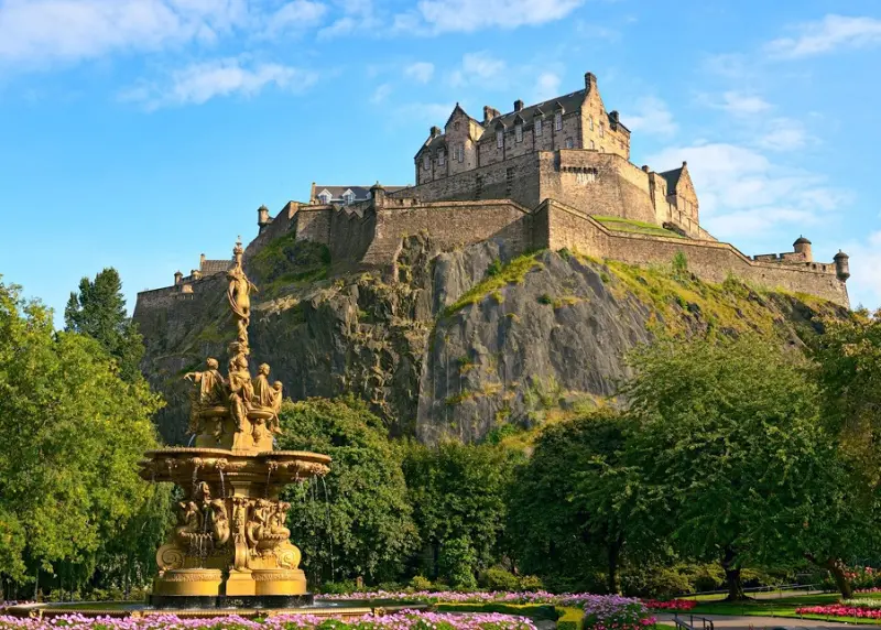 Edinburgh Castle in Edinburgh, Scotland (12th century)