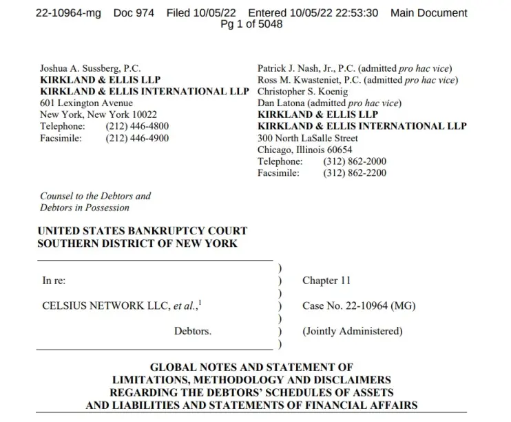 Celsius Network Document