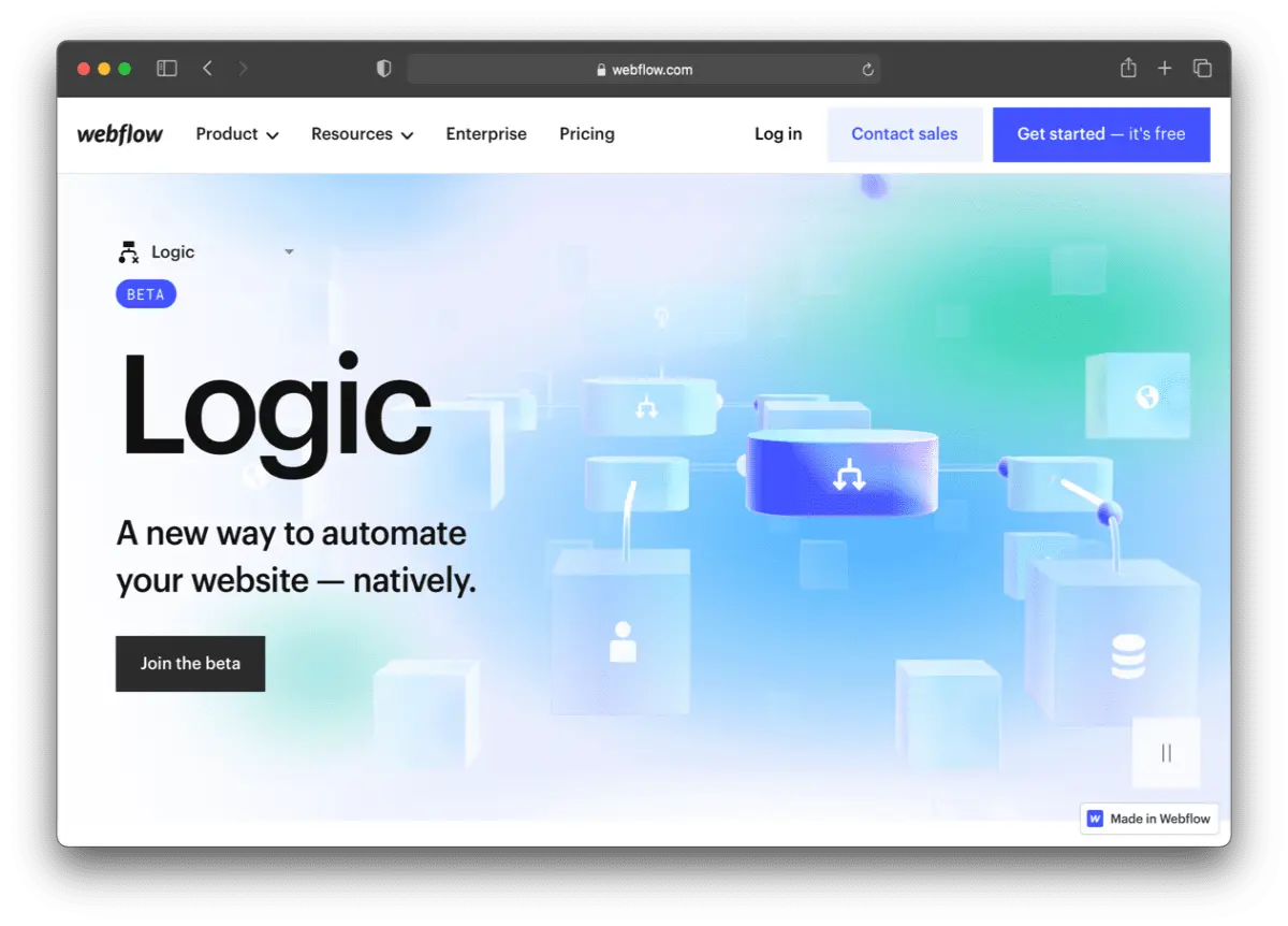 Webflow logic