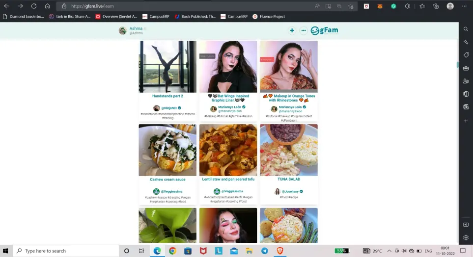 gFam - Learn Page