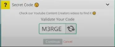 the code is M3RGE