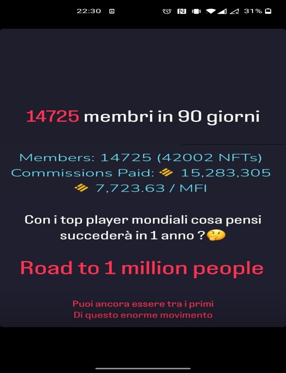 An Instagram story used to recruit people