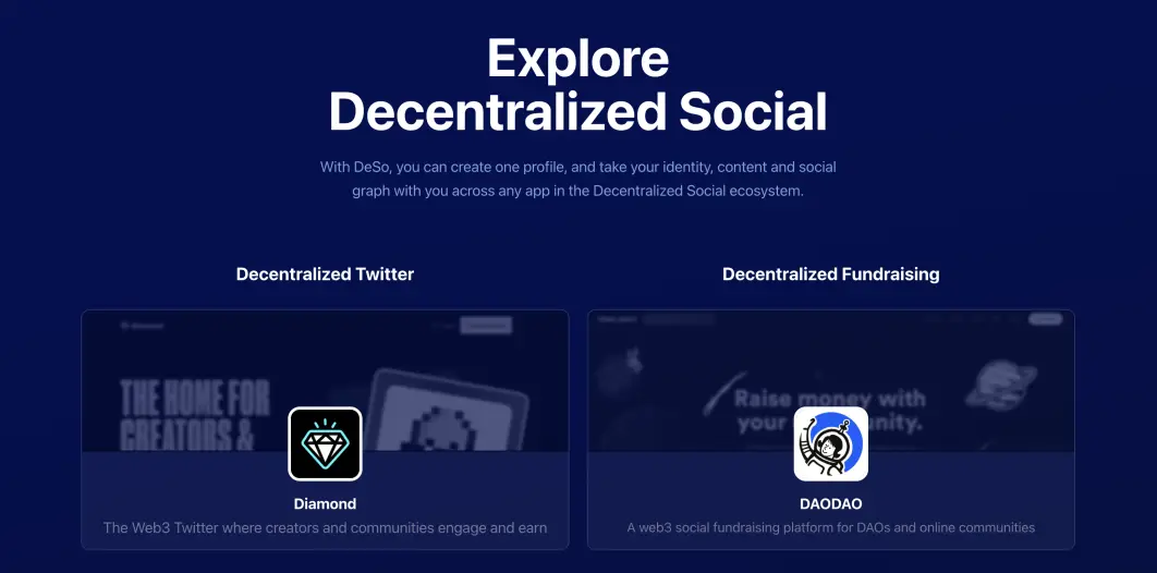 Explore Decentralized Social DeSo ecosystem