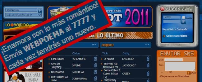 La venta de politonos y otros contenidos fue muy popular a inicios de la década del 2000