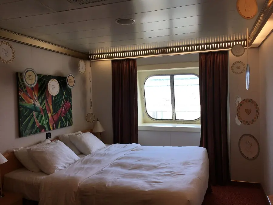 Wedding anniversary on a cruise ship.