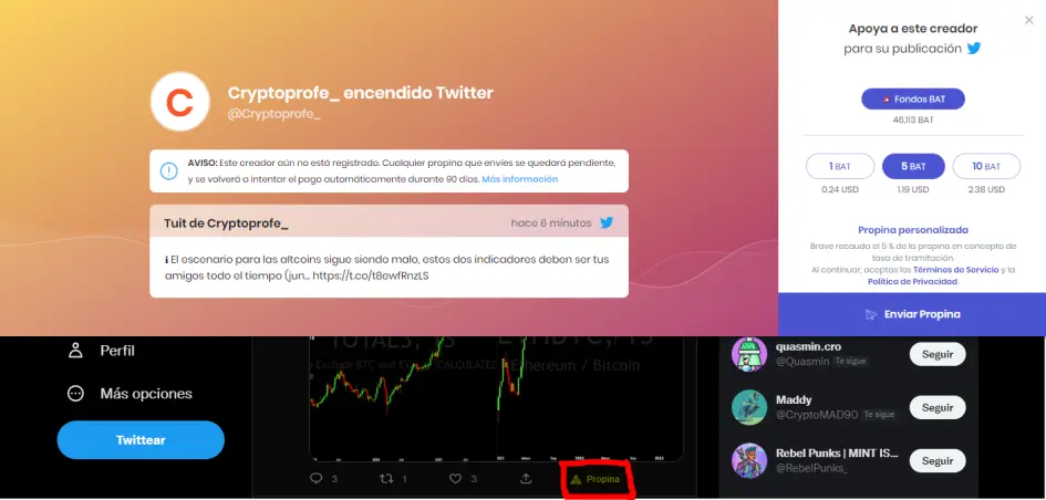 propina twitter