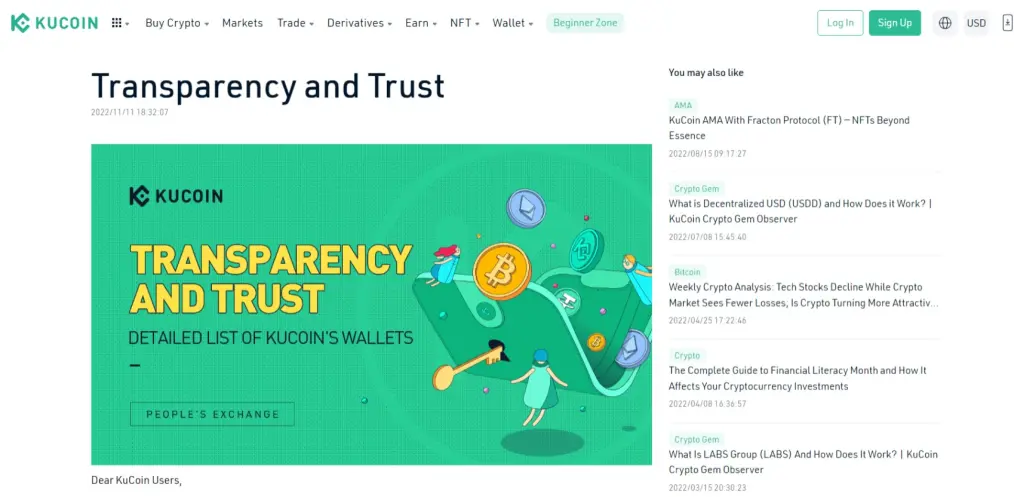 Kucoin Proof-Of-Reserve Report