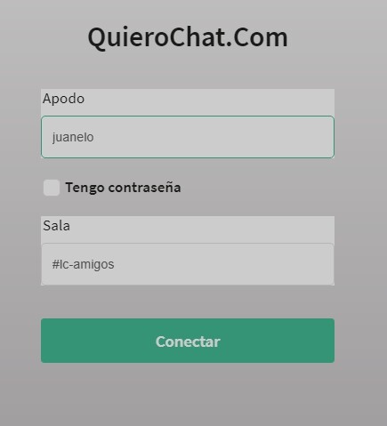 Ingresar a las salas de chat