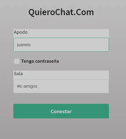 Ingresar a las salas de chat