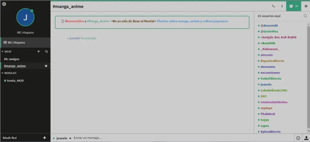Otras salas de chat