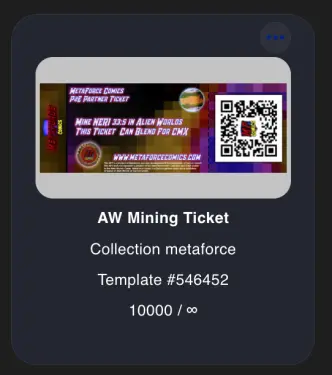 AW Mining Ticket