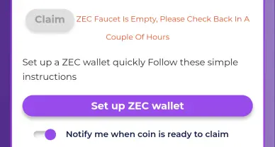 PipeFlare's ZEC faucet is frequently dried up.
