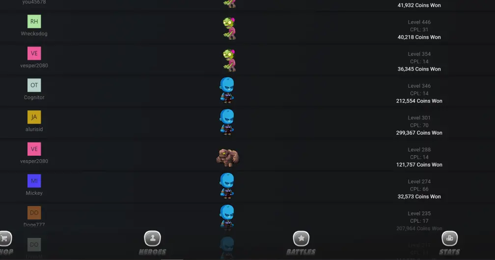 Additional Top 100 Heroes