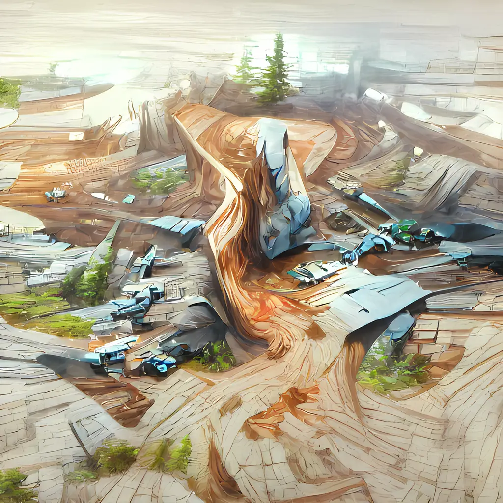 ai generated scene of a clear cut