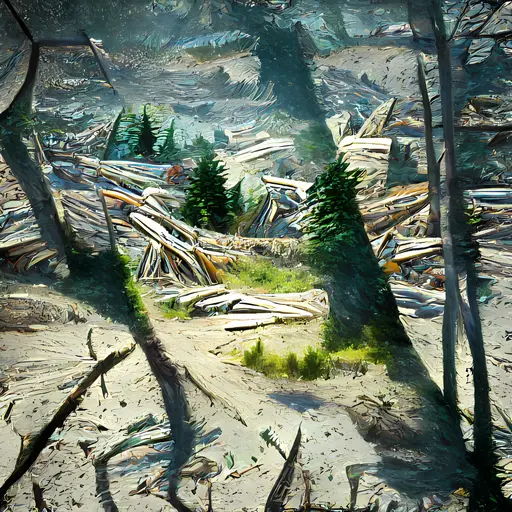 ai generated scene of a clear cut