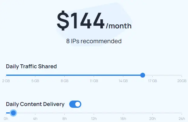 HoneyGain - Minimum common income using 8 IPs