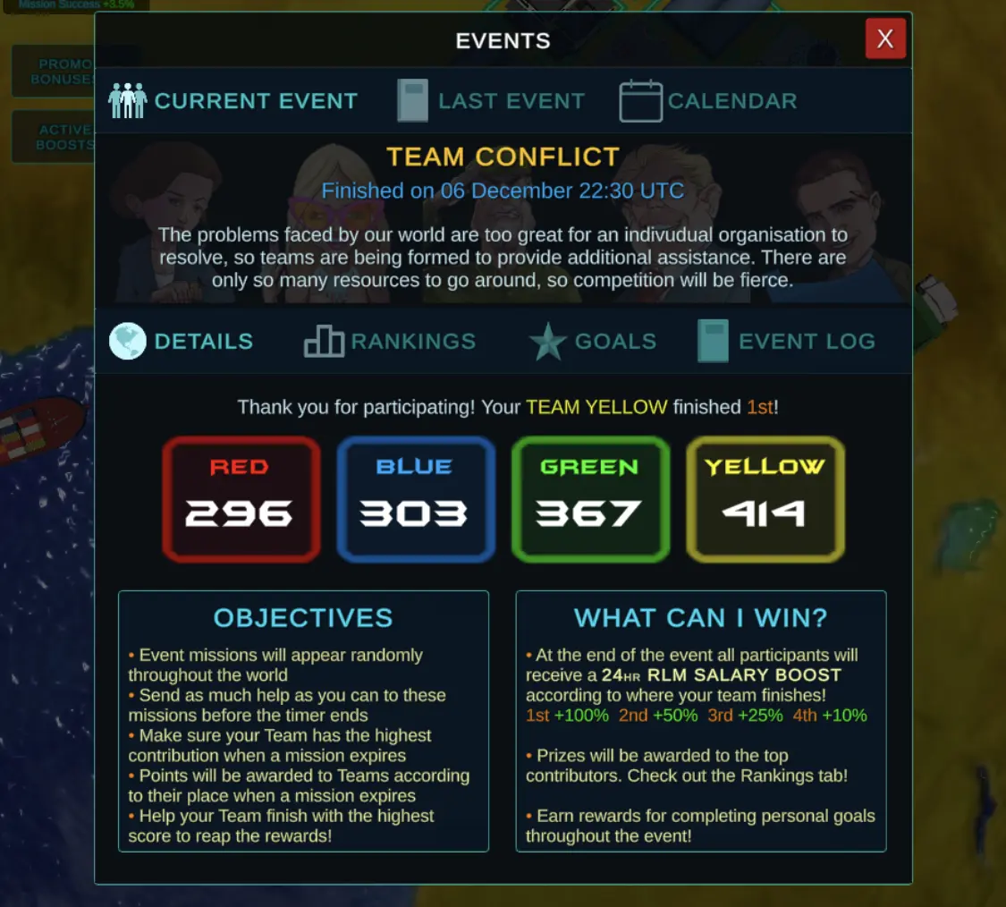 Team Conflict Main Page