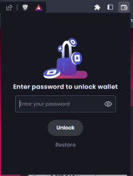 Unlock your wallet