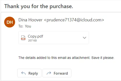 Phishing emails malicious attachment