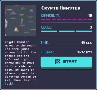 RollerCoin - Minigame Crypto Hamster - Description
