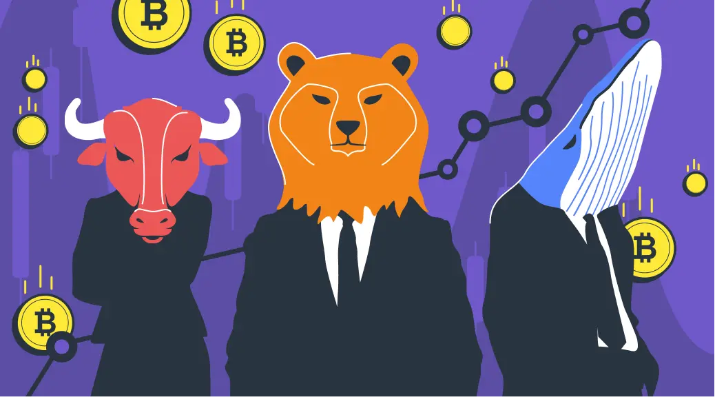 Crypto Whale, Bull and Bear
