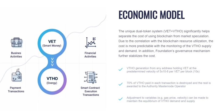 VeChain token model