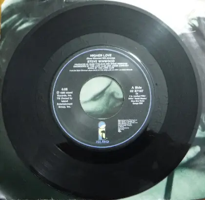 Steve Winwood 'Higher Love' 45 RPM SIngle